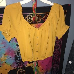 Orange/yellow crop top